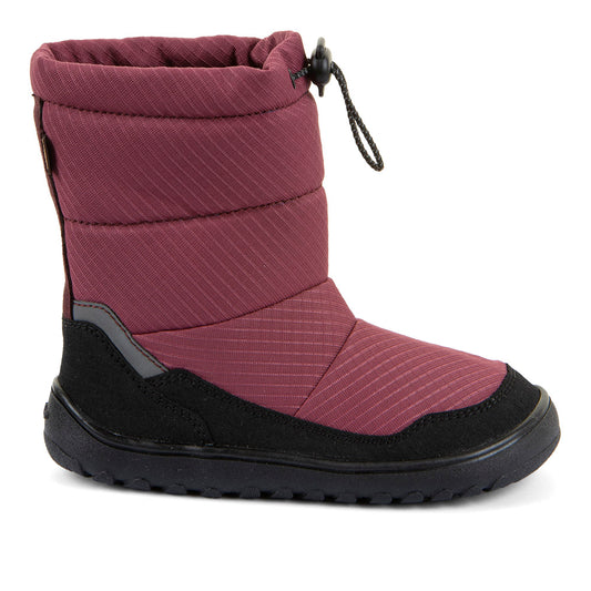 Barefoot UP TEX Snow Wool Boots in Bordeaux - Waterproof