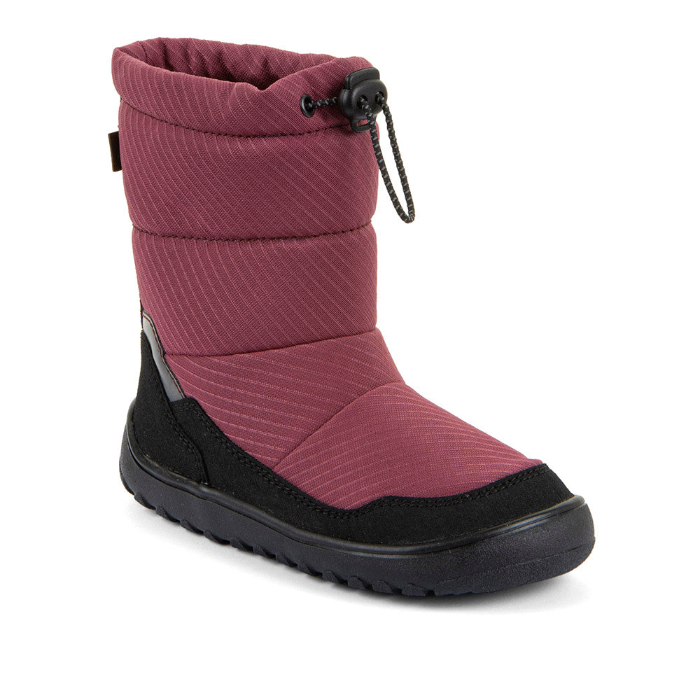 Barefoot UP TEX Snow Wool Boots in Bordeaux - Waterproof