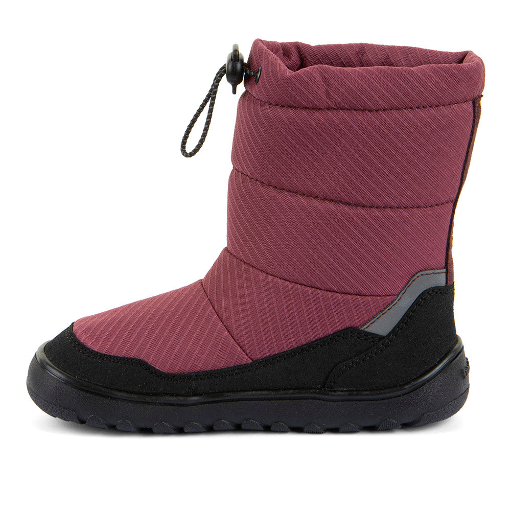 Barefoot UP TEX Snow Wool Boots in Bordeaux - Waterproof