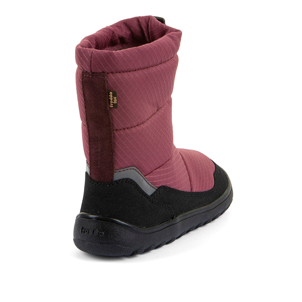 Barefoot UP TEX Snow Wool Boots in Bordeaux - Waterproof