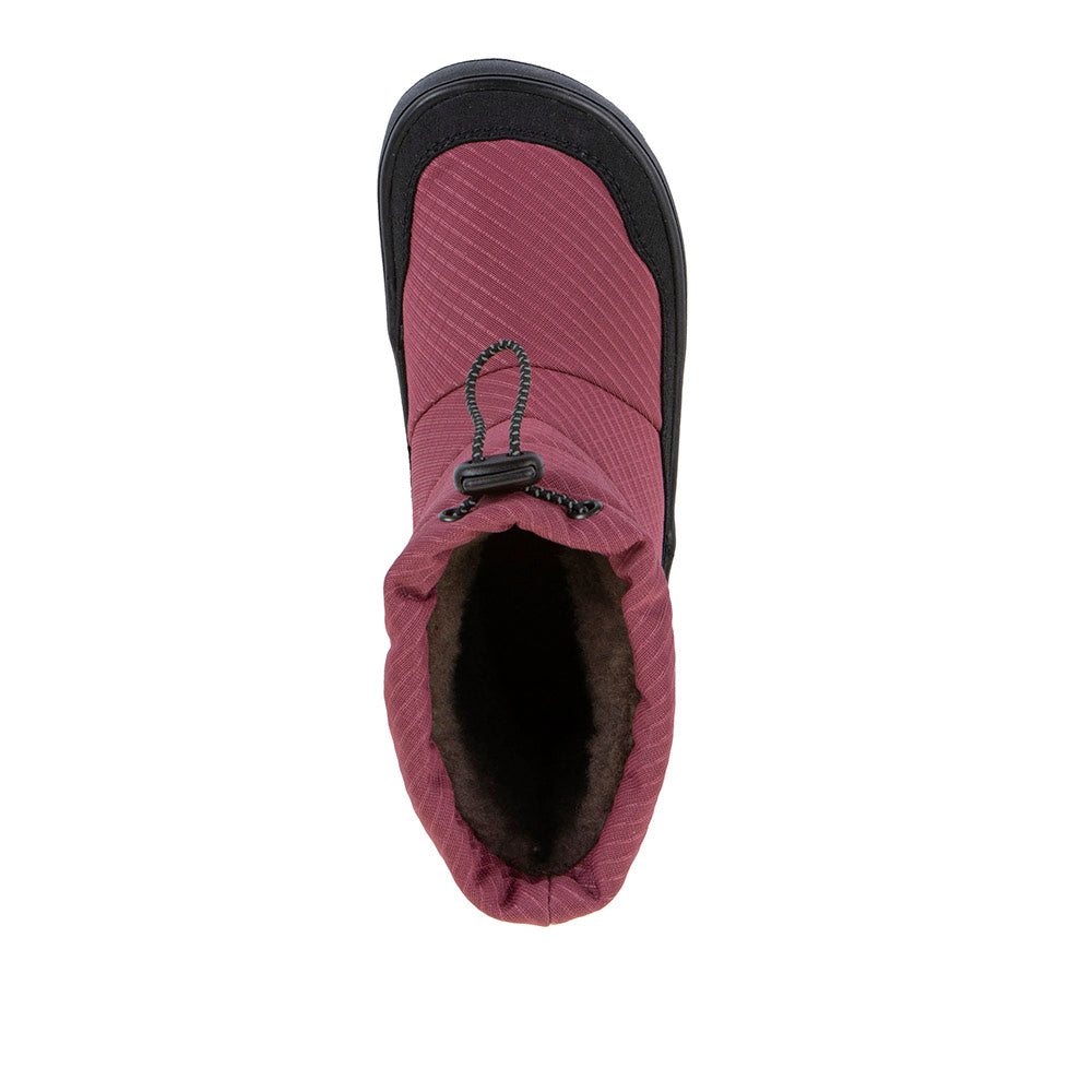 Barefoot UP TEX Snow Wool Boots in Bordeaux - Waterproof