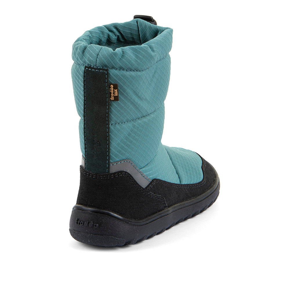 Barefoot UP TEX Snow Wool Boots in Petroleum - Waterproof