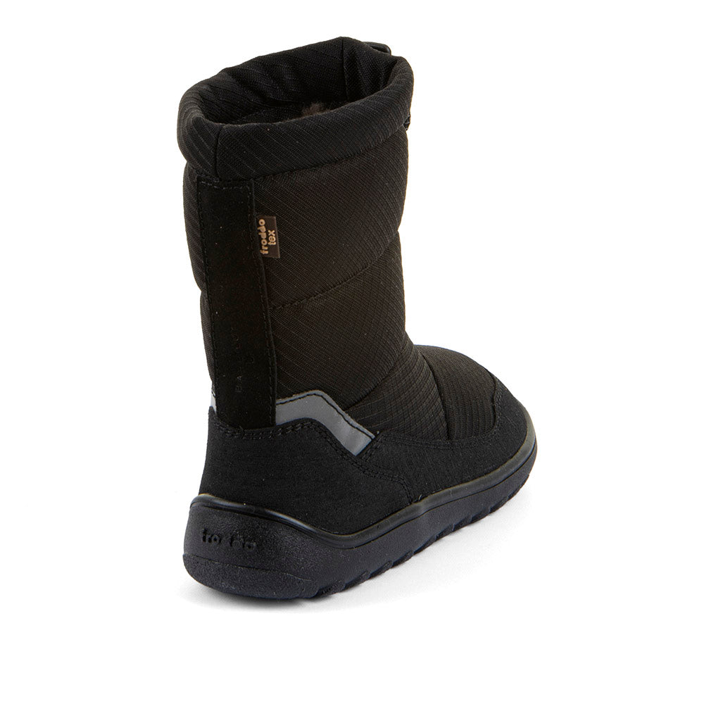 Barefoot UP TEX Snow Wool Boots in Black - Waterproof