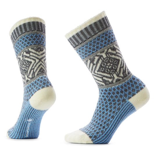Everyday Cozy Popcorn Snowflake Pattern Crew Socks
