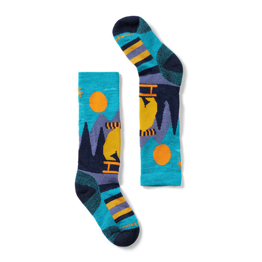 Kids' Ski Sleigh Bear Over The Calf Socks