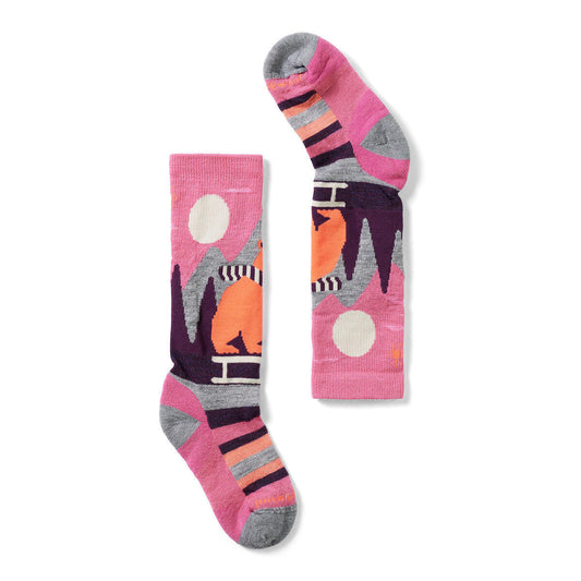 Kids' Ski Sleigh Bear Over The Calf Socks