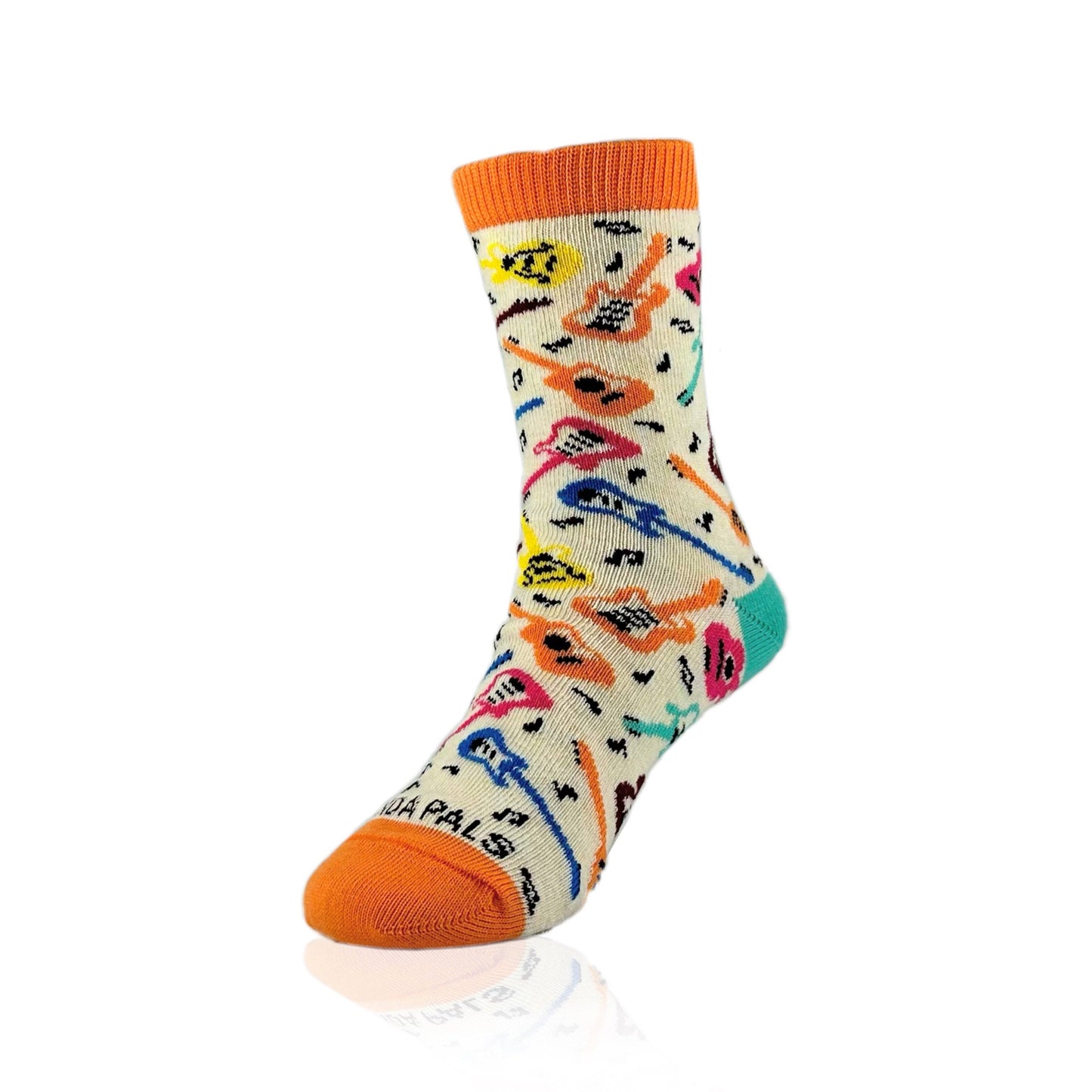 Guitar Pattern Socks  (Ages 5-7)